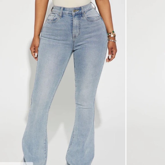 Fashion Nova Flare Jeans - Picture 2 of 7